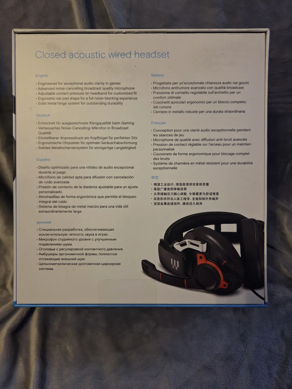 EPOS Sennheiser GSP 600 Wired Gaming Headset - Black with Red Accents